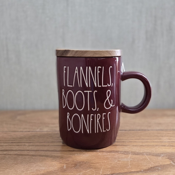 Rae Dunn Other - Rae Dunn FLANNELS BOOTS BONFIRES Mug